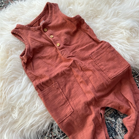 Little Co Rust Romper - Picture 2 of 4